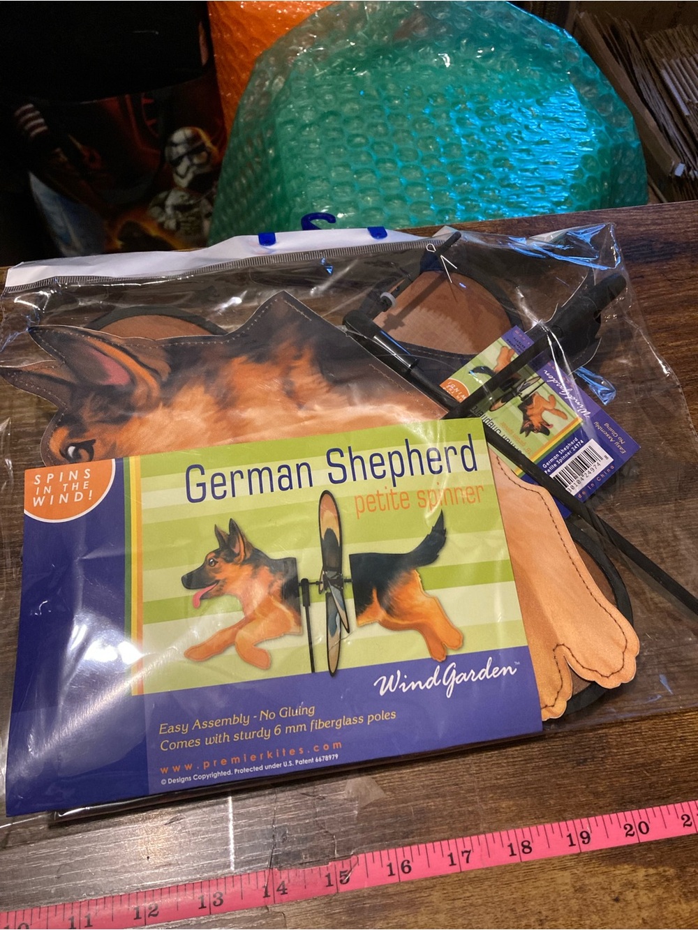 Wind Garden petite spinner-German Shepherd
